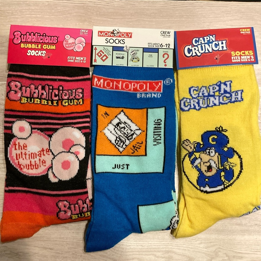 Men’s Novelty Crew Length Socks Bundle